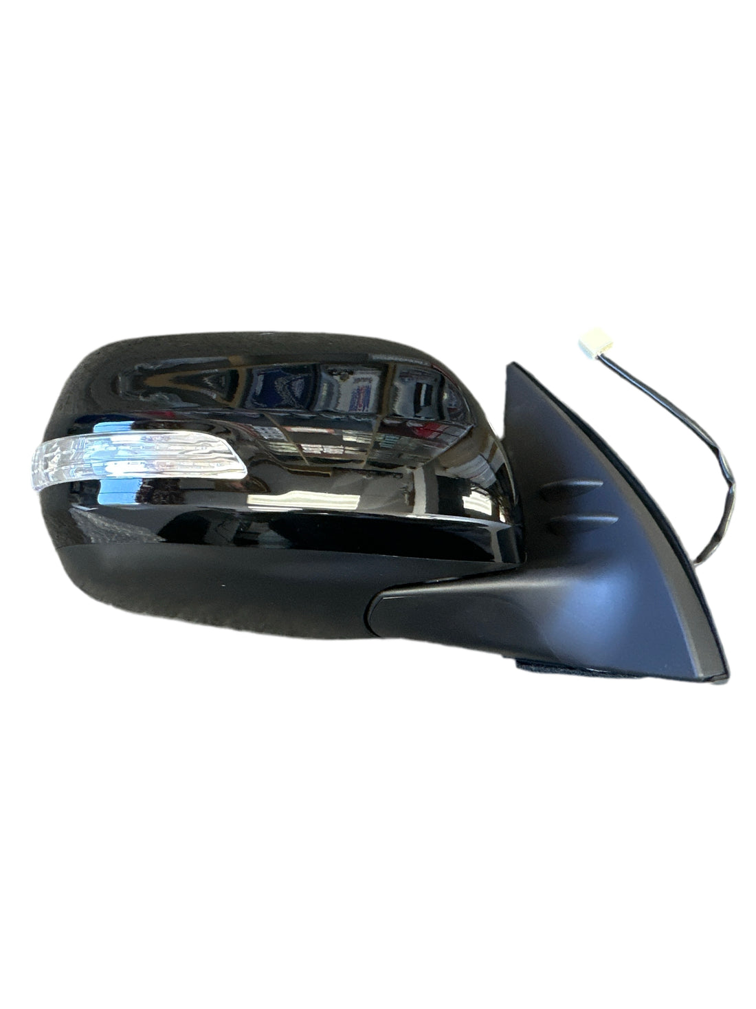 SIDE MIRROR WITH LAMP BLACK RH 5 X WIRE - 118748